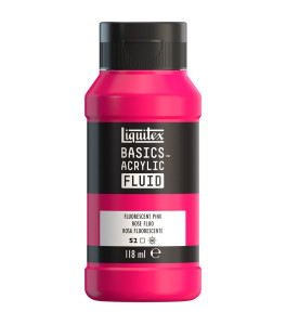 Farba akrylowa płynna Liquitex Basics 118ml Fluorescent Pink